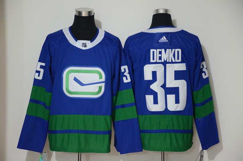 Canucks 35 Thatcher Demko Blue Adidas Jersey,We sell and wholesale Canucks 35 Thatcher Demko Blue Adidas Jersey on line form chian!